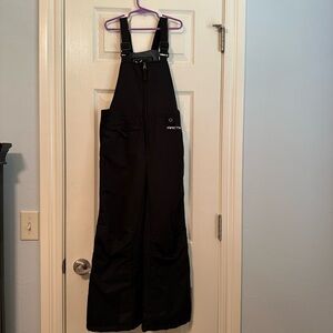Youth Arctix Bib Snow Pants Kids Snowpants Black Size Small Excellent Condition